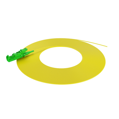 0.9mm E2000 Fiber Pigtail Patch Cord With LSZH Yellow Jacket